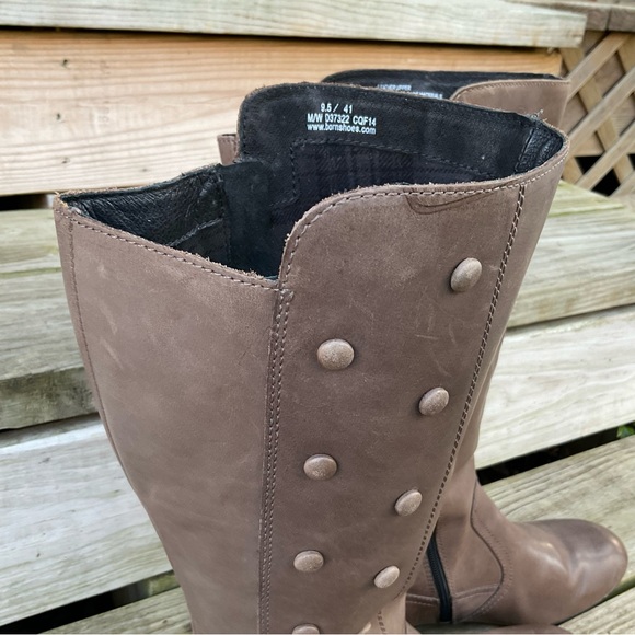 Born Martika Leather Riding Boots Button Detail Cosmic Brown Women's Size 9.5 - Picture 9 of 16